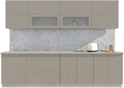 Готовая кухня Интерлиния Мила Матте 2.9 А - фото