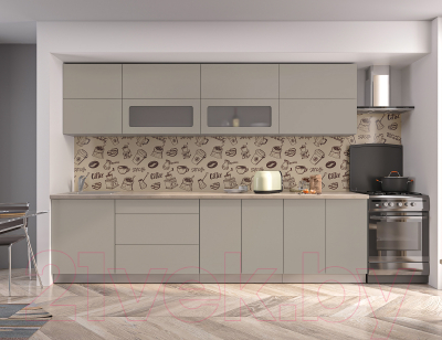 Готовая кухня Интерлиния Мила Матте 3.0 А