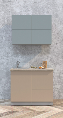 Готовая кухня Интерлиния Мила Матте 1.0 А