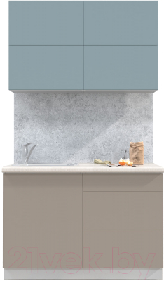 Готовая кухня Интерлиния Мила Матте 1.2 А - фото