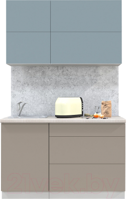 Готовая кухня Интерлиния Мила Матте 1.3 А - фото