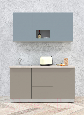 Готовая кухня Интерлиния Мила Матте 1.5 А