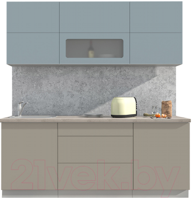 Готовая кухня Интерлиния Мила Матте 2.0 А - фото