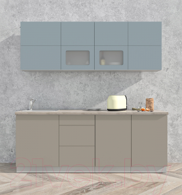 Готовая кухня Интерлиния Мила Матте 2.1 А