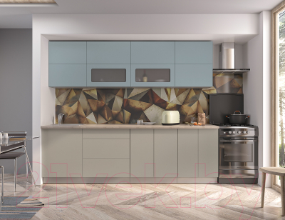 Готовая кухня Интерлиния Мила Матте 2.5 А