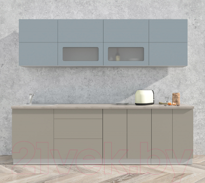 Готовая кухня Интерлиния Мила Матте 2.7 А