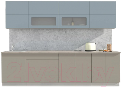 Готовая кухня Интерлиния Мила Матте 2.9 А - фото