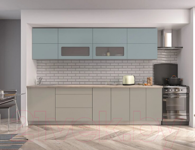 Готовая кухня Интерлиния Мила Матте 2.9 А