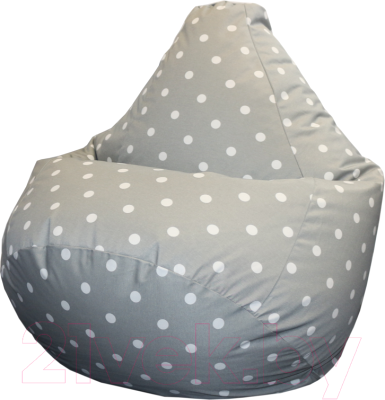 Бескаркасное кресло Flagman Груша Мега Г3.7-27 (горошек)