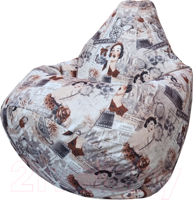 Бескаркасное кресло Flagman Груша Мега Г3.5-123 (Retro) - фото