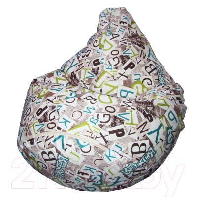 Бескаркасное кресло Flagman Груша Мега Г3.5-140 (Abc 2, зеленый) - фото