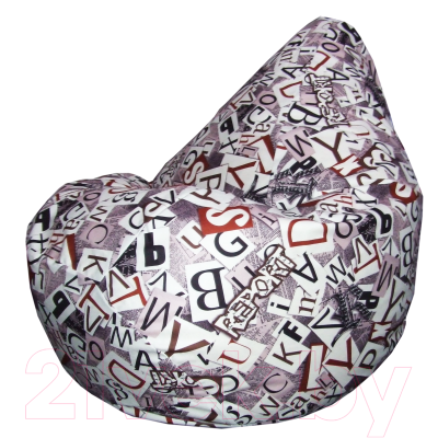 Бескаркасное кресло Flagman Груша Мега Г3.5-141 (Abc 1, коричневый) - фото