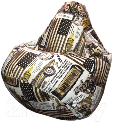 Бескаркасное кресло Flagman Груша Мега Г3.5-145 (Traffic 4) - фото