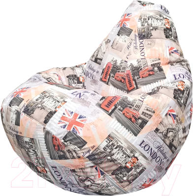 Бескаркасное кресло Flagman Груша Мега Г3.5-166 (Soho 01) - фото