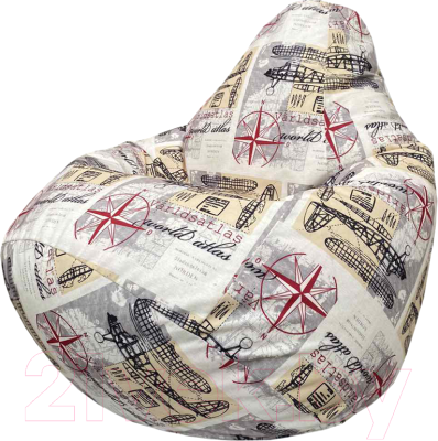 Бескаркасное кресло Flagman Груша Мега Г3.5-169 (Aircraft) - фото