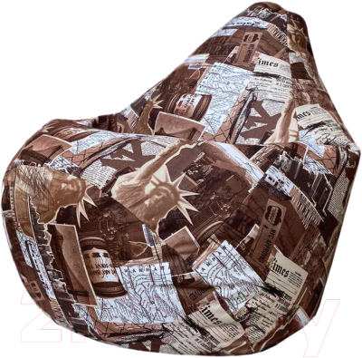 Бескаркасное кресло Flagman Груша Мега Г3.5-173 (New York) - фото