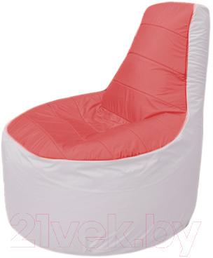 Бескаркасное кресло Flagman Трон Т1.1-0225 (красный/белый) - фото