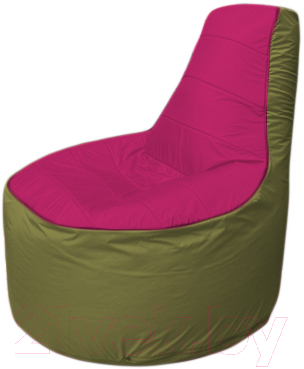 Бескаркасное кресло Flagman Трон Т1.1-0410 (фуксия/оливковый) - фото