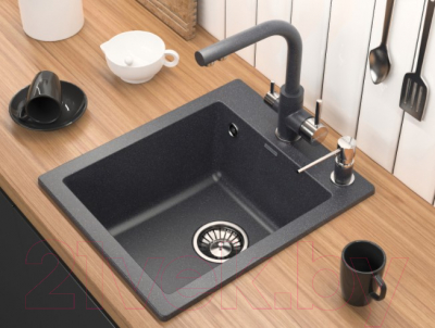 Мойка кухонная Paulmark PM104249-BLM