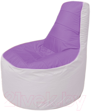 Бескаркасное кресло Flagman Трон Т1.1-1725 (сиреневый/белый) - фото