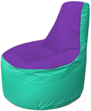Бескаркасное кресло Flagman Трон Т1.1-1812 (фиолетовый/бирюзовый) - фото