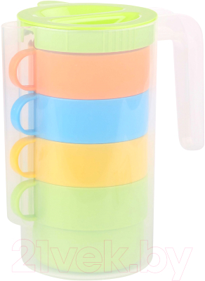 Набор пластиковой посуды Альтернатива Турист / М6523 - фото