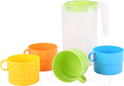 Набор пластиковой посуды Альтернатива Турист / М6523