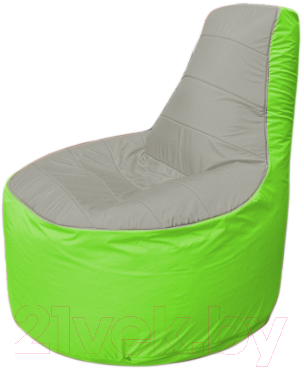 Бескаркасное кресло Flagman Трон Т1.1-2207 (серый/салатовый) - фото
