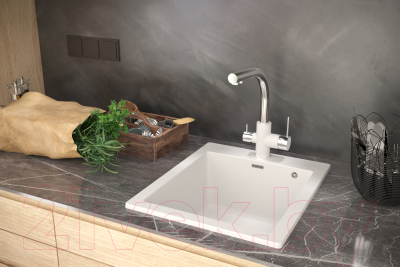 Мойка кухонная Paulmark PM105152-WH