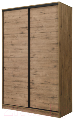 Шкаф-купе Рэйгрупп B 160 VVH Bromo РГ-10.03 (дуб велингтон/черный матовый) - фото