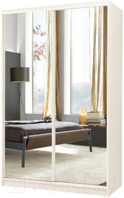 Шкаф-купе Рэйгрупп B 160 BBB Bromo РГ-10.01 (дуб бордо лайт/белый матовый) - фото