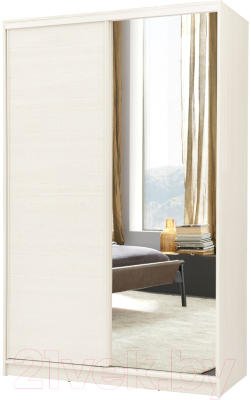 Шкаф-купе Рэйгрупп B 160 BBB Bromo РГ-10.02 (дуб бордо лайт/белый матовый) - фото