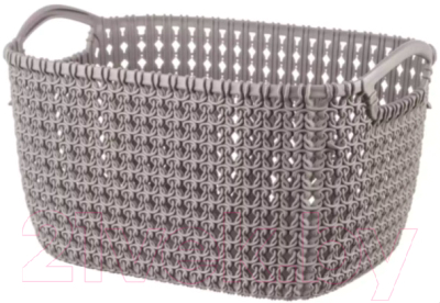 Корзина Эльфпласт Paola EP465 (8л, серо-коричневый) - фото