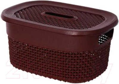 Корзина Эльфпласт Ariana EP560 (6л, коричневый) - фото