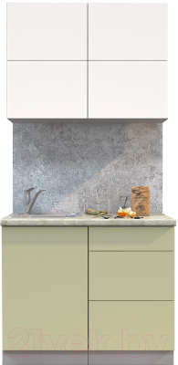 Готовая кухня Интерлиния Мила Матте 1.0 А - фото