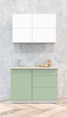 Готовая кухня Интерлиния Мила Матте 1.1 А