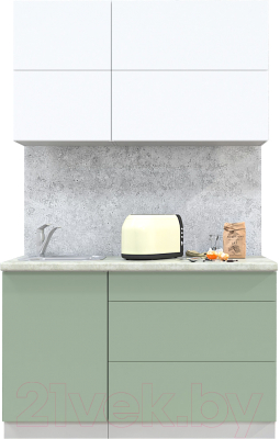 Готовая кухня Интерлиния Мила Матте 1.3 А - фото