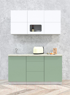 Готовая кухня Интерлиния Мила Матте 1.5 А