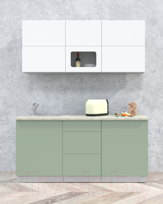 Готовая кухня Интерлиния Мила Матте 1.7 А