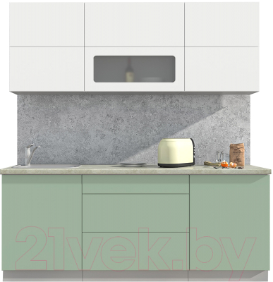 Готовая кухня Интерлиния Мила Матте 2.0 А - фото