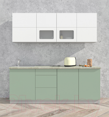 Готовая кухня Интерлиния Мила Матте 2.1 А