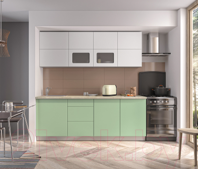 Готовая кухня Интерлиния Мила Матте 2.1 А