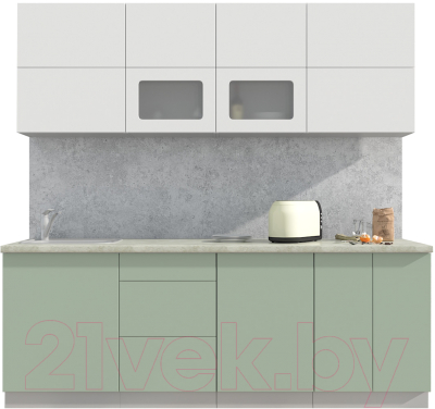 Готовая кухня Интерлиния Мила Матте 2.2 А - фото