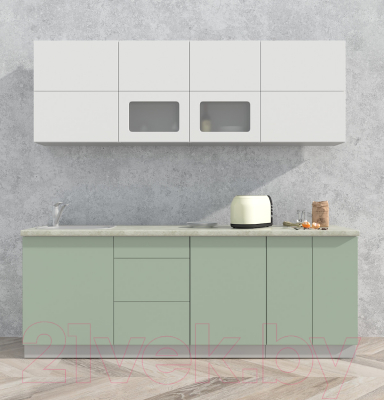 Готовая кухня Интерлиния Мила Матте 2.2 А