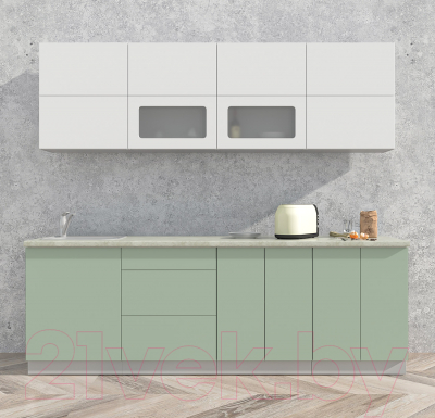 Готовая кухня Интерлиния Мила Матте 2.4 А