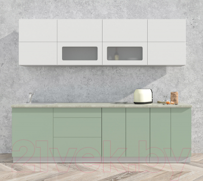 Готовая кухня Интерлиния Мила Матте 2.6 А