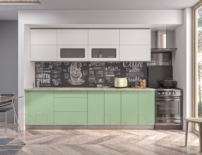 Готовая кухня Интерлиния Мила Матте 2.7 А