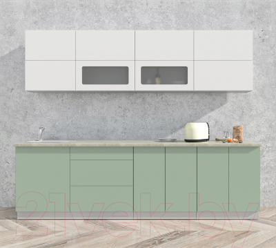 Готовая кухня Интерлиния Мила Матте 2.7 А