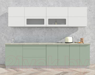 Готовая кухня Интерлиния Мила Матте 2.9 А