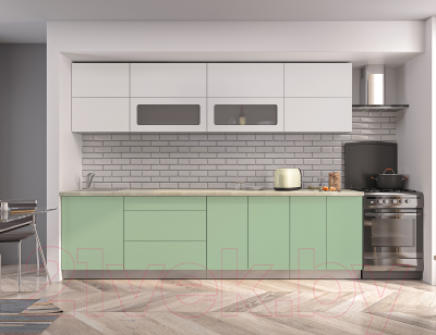 Готовая кухня Интерлиния Мила Матте 2.9 А